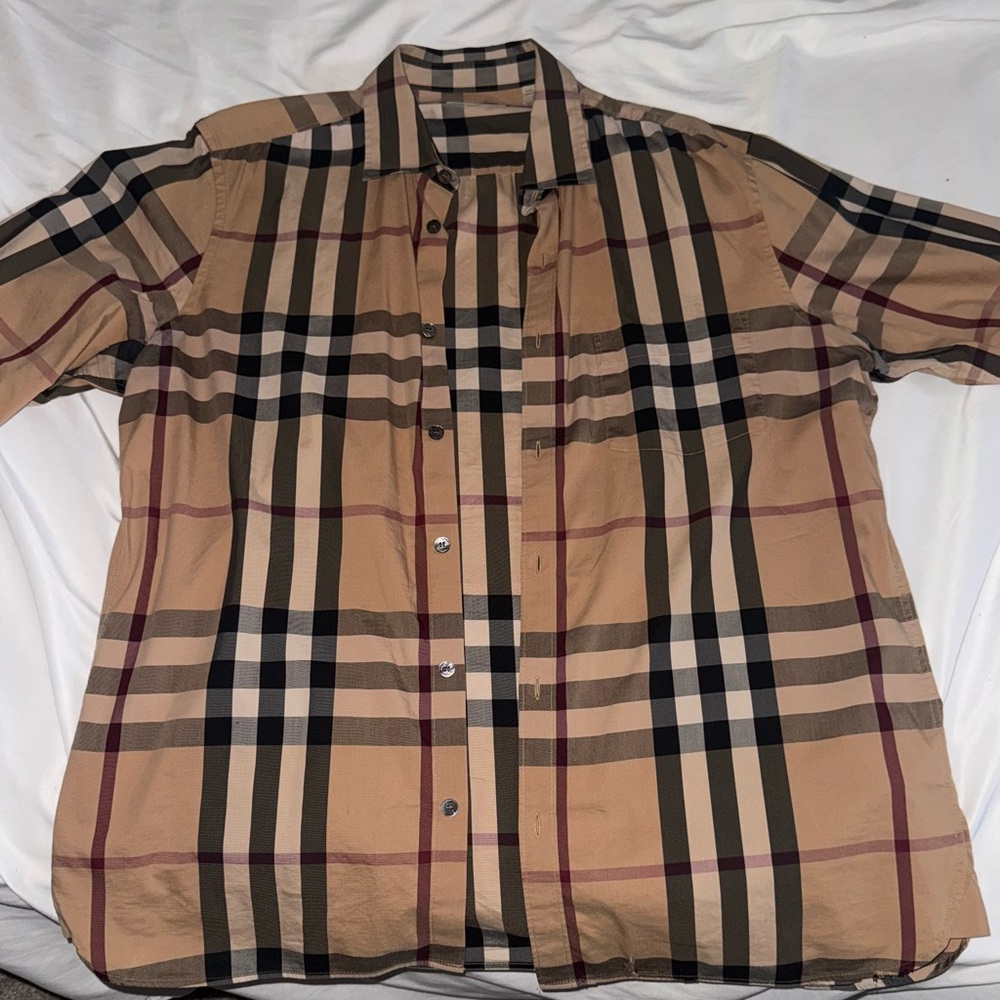 Burberry dress shirt size LG